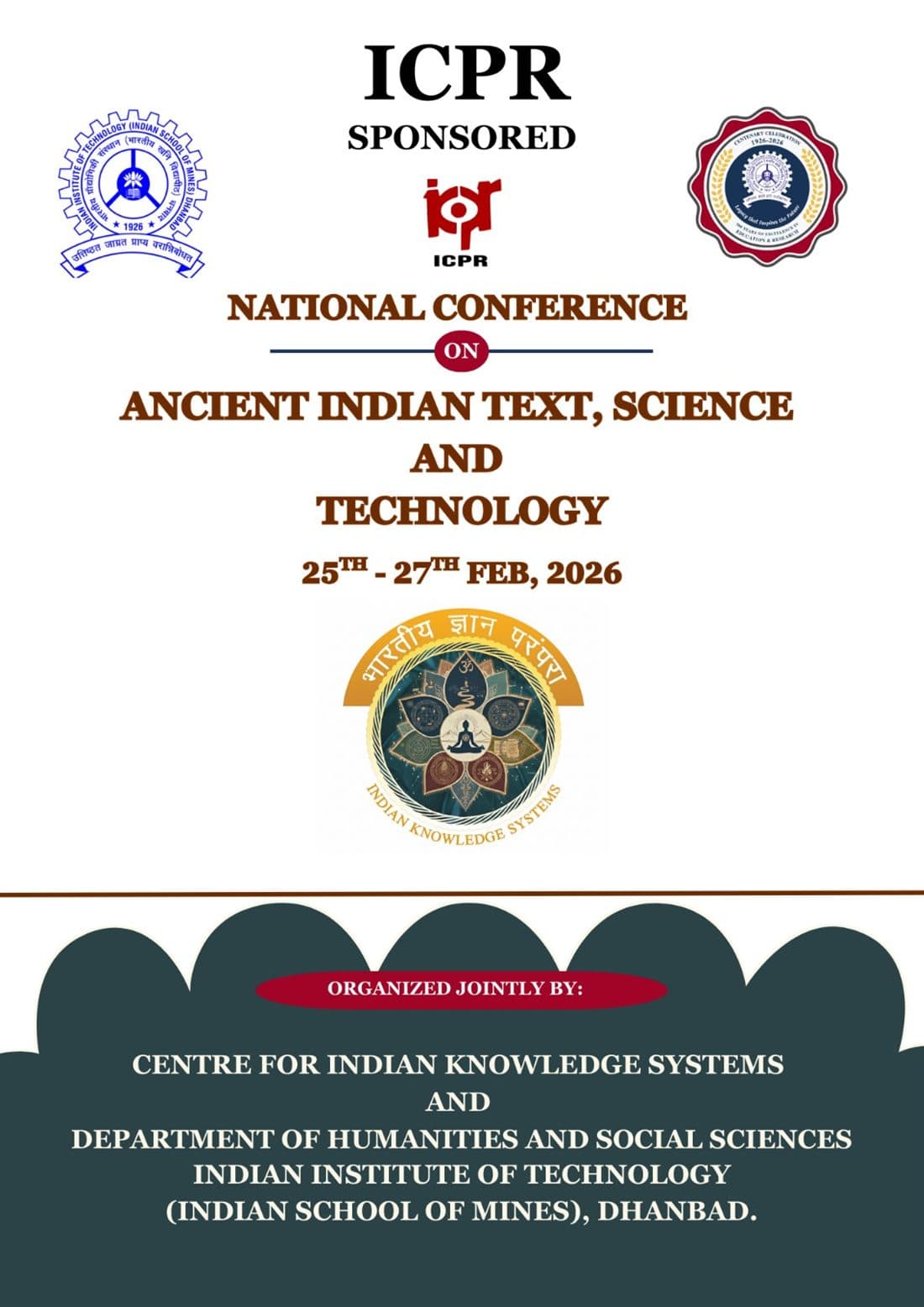 Invited to IIT Dhanbad's National Conference on Ancient Indian Text, Science and Technology
